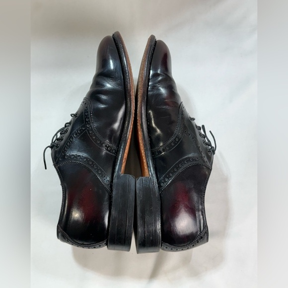 JOHNSTON & MURPHY ARISTOCRAFT Men\'s black/burgundy Leather Oxfords size 9.5 main image 5